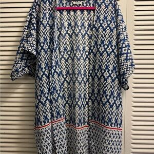 White and blue kimono